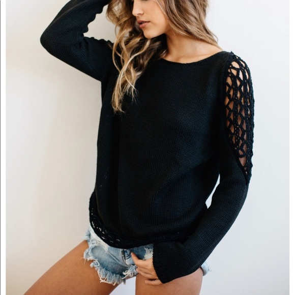 Rove Swimwear Sweaters - Rove Swimwear Wren Sweater in Onyx